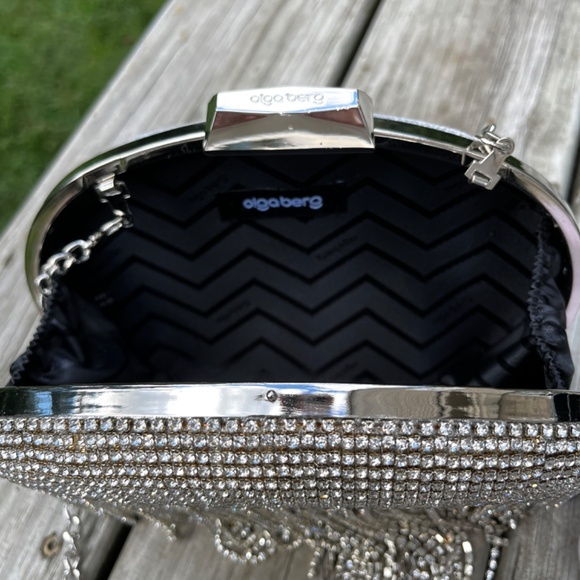 Olga Berg Bria Crystal Fringe Evening Bag - Picture 3 of 10